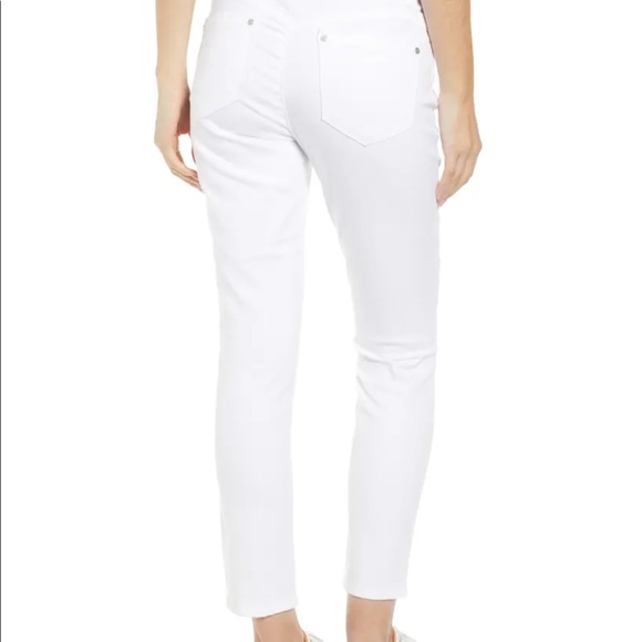 {WIT & WISDOM} White Straight Leg Cropped Jean Size 2 - Picture 10 of 11
